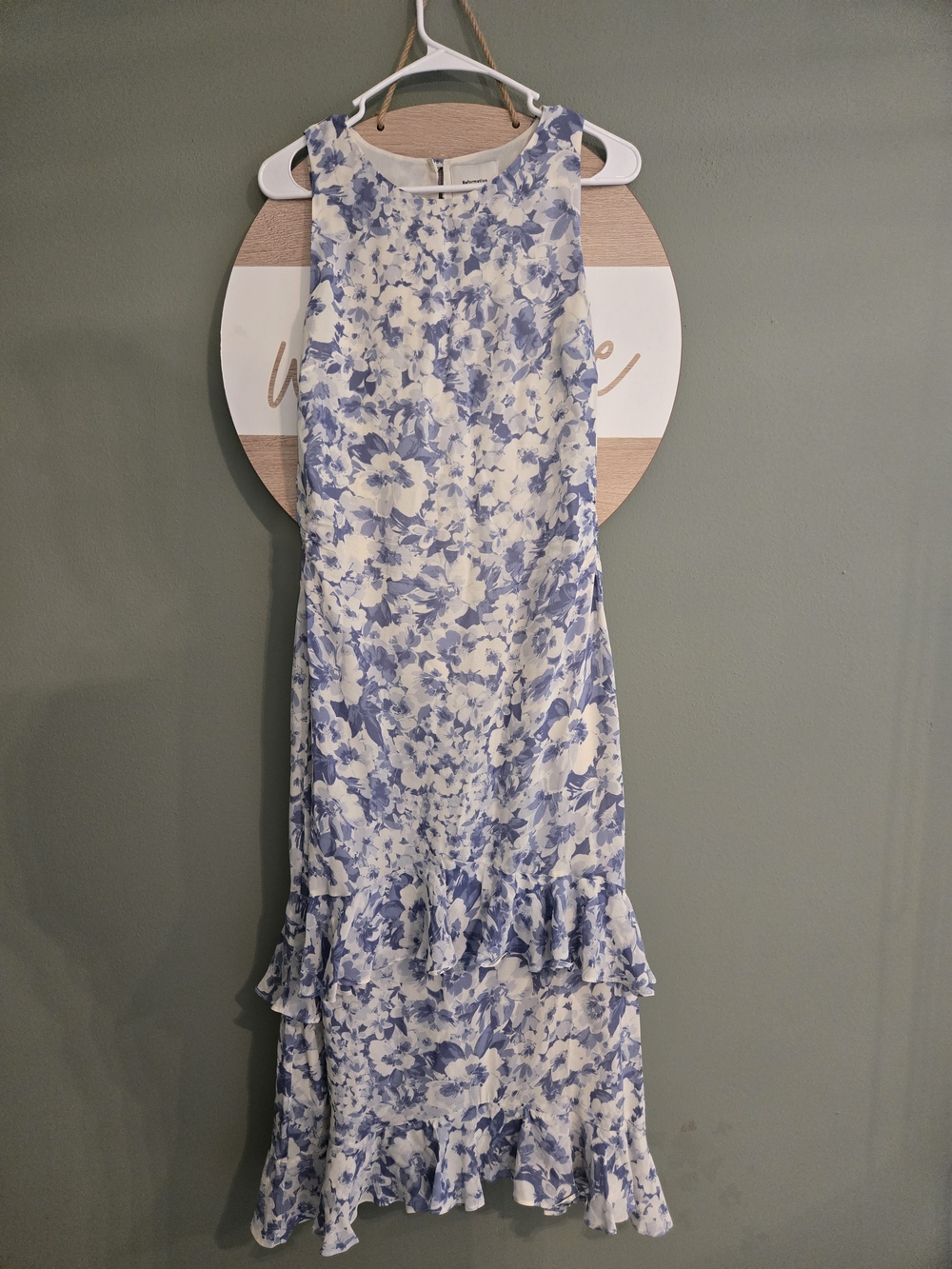 Reformation Magnus Dress Blue Floral - Picture 2 of 6